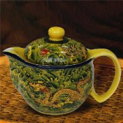 敏杨陶瓷 海浪金龙茶具7件组 茶壶*1，茶杯*6 1套