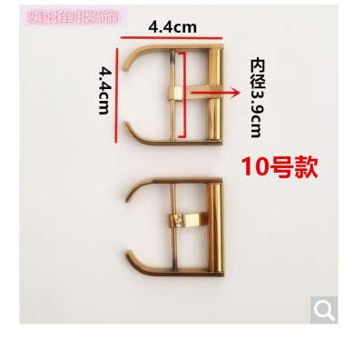 秋冬鞋子装饰配件金属水钻鞋饰品女鞋五金鞋花鞋扣鞋上配饰 10#古金色