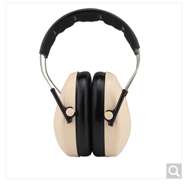 3M 95轻薄型防护耳罩车间用降噪听力防护耳罩 H6A 白色防噪音隔音 学习飞